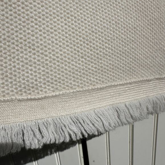 Lisa Yang Adela Skirt 100% Cashmere Cream Size 0 Extra Small XS Mini Fringe Trim - Picture 7 of 14